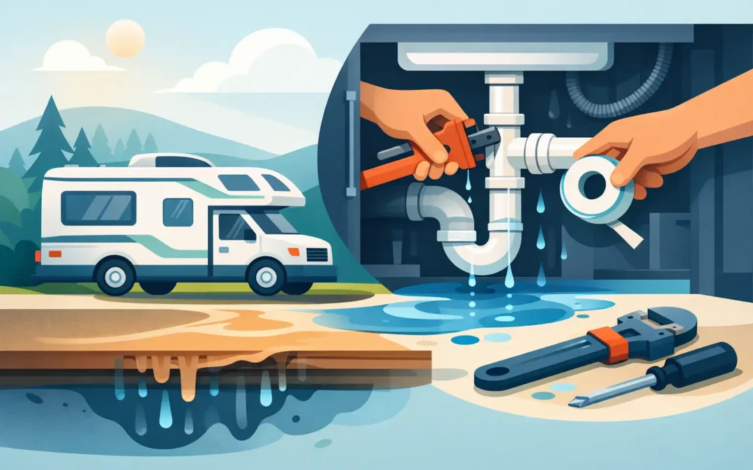 RV Plumbing Leak Repair That Stops Water Damage