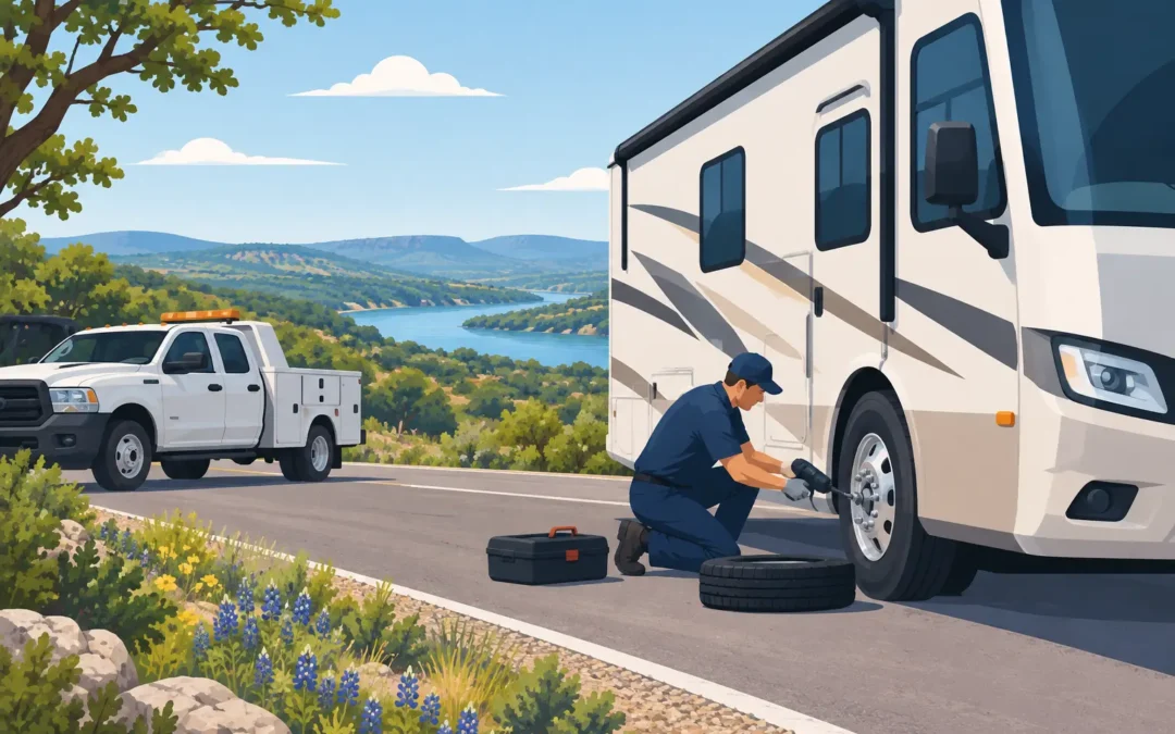 A Mobile RV Roadside Repair Case in the Hill Country