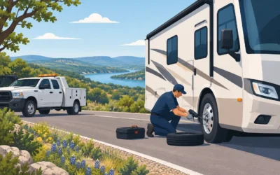 A Mobile RV Roadside Repair Case in the Hill Country